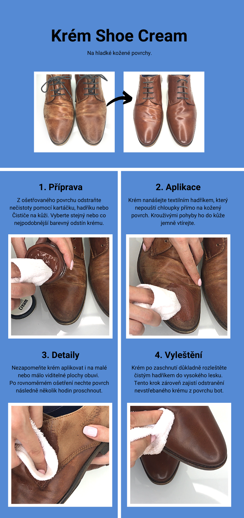 Návod Krém Shoe cream